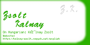 zsolt kalnay business card